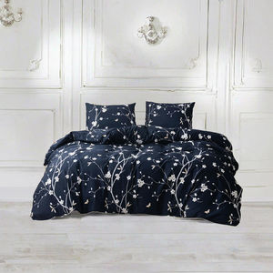 Juego de Ropa de Cama de 3 Piezas, Diseño Simple y de Calidad, Tejido 100% Poliéster, Estampado con Motivos Vegetales, Certificado OEKO-TEX, 300 Hilos, Cómodo para Todas las Estaciones - Product Image 3