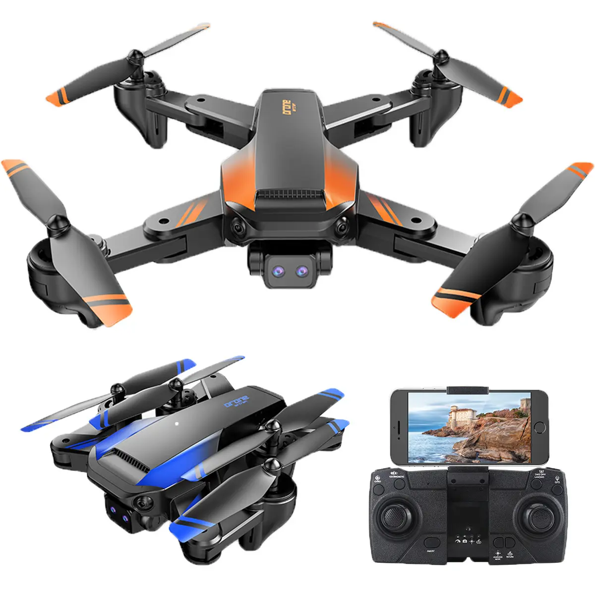 High Quality Adult 2.4G WIFI Drone Camera 4K HD Mini Drone Camera Photography Folding Radio Control Toys RC Drones