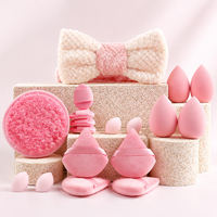 Kit de 18 éponges à poudre premium sans latex, absorbantes, avec bandeau et bracelet, fournitures cosmétiques