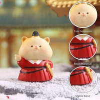 Meow Meow Hooray Cat Blind Box, figurine surprise mignonne de chaton en résine solide, objet de collection, design aléatoire, cadeaux jouets