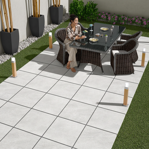 Dalles de parking extérieures en porcelaine rectifiée Hammer Stone Grey R11, 20 mm d'épaisseur, haute résistance, à emboîtement - Product Image 1