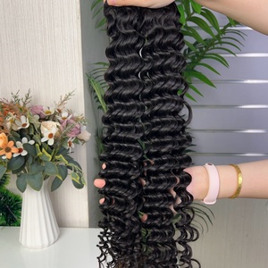 Extensions de cheveux 100% naturels, bouclés en profondeur, super double drawn, 100g par paquet, vente en gros, très demandées - Product Image 5