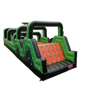 Carrera de desafío interactivo <span class=keywords><strong>para</strong></span> exteriores, casa de rebote <span class=keywords><strong>para</strong></span> adultos, campo de obstáculos inflable crazy run, gran oferta - Product Image 1