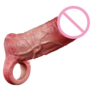 ORALSX Fundas de Silicona para Pene en Tres Tamaños, Fundas para Agrandar el Pene, Retrasar la Eyaculación, Juguetes Sexuales para Parejas - Product Image 1