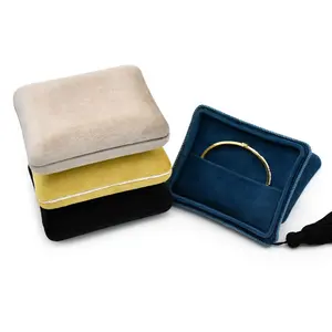 Neuheit Edelschmuck Luxuskarton in Form von Nobilizen-Schellen für Halskette Ring-Box Organisator Samt-Schmuckverpackung