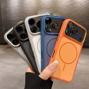 เคสโทรศัพท์กันกระแทกระดับพรีเมียม ด้านหลังแบบด้าน ผลิตจากวัสดุ PC พร้อมวงแหวนแม่เหล็ก รองรับการชาร์จไร้สาย สำหรับ iPhone 15 16 17 Pro Max - Product Image 6