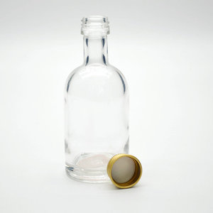 Fabby Little <strong>Bottles</strong> 50ml Miniature <strong>Flask</strong> Glass <strong>Bottle</strong> With a Choice of Screw Caps - Product Image 2