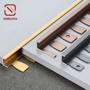 XINRUIYA <span class=keywords><strong>Repas</strong></span> Vente en gros Usine Aluminium Stratifié Plancher Incurvé Bandes <span class=keywords><strong>de</strong></span> Transition pour Portes Garniture Pliée - Product Image 1