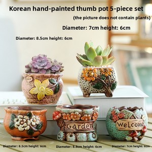 Ensemble de pots à succulentes minimalistes nordiques respirants et translucides – Pots de plantes créatifs <span class=keywords><strong>en</strong></span> promotion pour le jardinage (vente <span class=keywords><strong>en</strong></span> gros) - Product Image 4