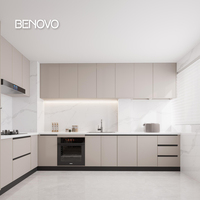 Buffet de salle à manger de luxe moderne, blanc, en panneaux de particules, avec plateau en granit artificiel, directement de l'usine