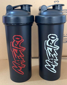 Bottiglia Shaker Nera Senza BPA con Stampa su Entrambi i Lati per Esercizio, Palestra, Fitness, Sport, Allenamento, Borraccia per Proteine - Product Image 4