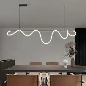 Lampadari moderni minimalisti a 360 gradi luminosi in morbido silicone luci a led per la decorazione della Villa del negozio