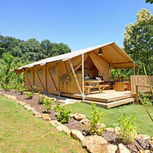 Tente de safari en toile S35, nouvelle conception 2024, tente de camping extérieure, <span class=keywords><strong>maison</strong></span> de camping, tente de camping robuste pour couples, tente de salon professionnel à <span class=keywords><strong>vendre</strong></span> - Product Image 1