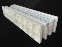 Système de coffrage réglable et réutilisable en plastique ABS/PP pour poteaux en béton, idéal pour les projets de construction et les bâtiments de grande hauteur