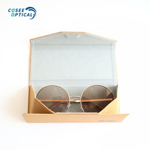 Estuche para gafas de sol de papel Tyvek <span class=keywords><strong>DuPont</strong></span>, caja plegable de gafas de papel Kraft lavable ecológica con logotipo personalizado - Product Image 3