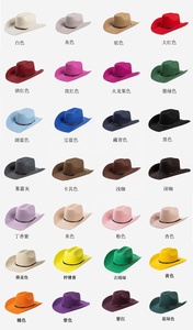 OEM Quality Vintage Lady Wide Brim <b>Western</b> Cowgirl <b>Hats</b> 100% Wool Wholesale Custom Felt Cowboy <b>Hat</b> D-048 - Product Image 3
