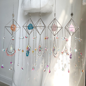 Attrape-soleil en cristal naturel de haute qualité en gros, attrape-soleil en cristal argenté à suspendre pour la guérison - Product Image 2