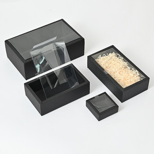 Kraft gói quà tặng giấy Wedding party Cookies Kẹo hộp bánh với rõ ràng PVC cửa sổ tinh tế ngăn kéo hộp hiển thị - Product Image 6