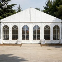 Tente de réception de mariage en aluminium robuste pour 500 personnes, tente de mariage extérieure transparente