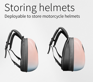 Cavaleiro Ciclismo Mochila Motocicleta Capacete <span class=keywords><strong>Bluetooth</strong></span> APP Controle Impermeável Hard Shell Laptops cool Bags LED Coração do Oceano - Product Image 3
