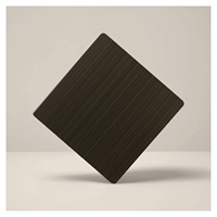 Panneau de plafond en laiton ignifuge H41 en acier inoxydable brossé pour bâtiments commerciaux