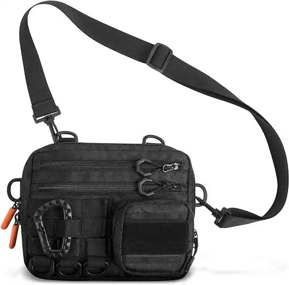 Outdoor Tactical Multifunctional Fanny Pack Concealed Carry Pouch Bag Nylon Molle Crossbody Tactical Waist Bag