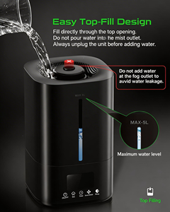 Humidificateur OEM 5L pour terrariums de reptiles (tortues, caméléons, grenouilles, serpents, lézards), plantes, jardins, maisons, bureaux, salles de yoga et salons - Product Image 5