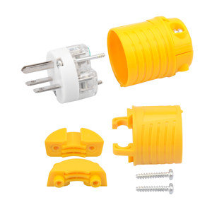 ETL được liệt kê 6-15p 15Amp 250Volt điện thay thế cắm mở rộng dây chúng tôi tiêu chuẩn nam cắm ABS + Đồng - Product Image 3