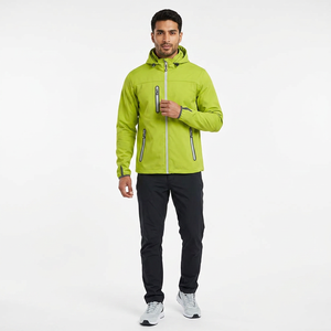 Veste coupe-vent imperméable à capuche pour hommes veste de sport de plein air à fermeture éclair pour la randonnée vestes de course - Product Image 1