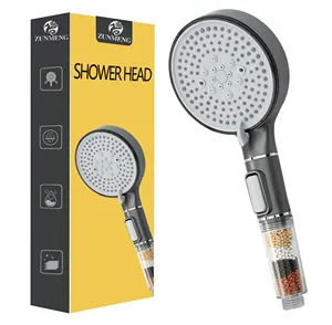 Süpermarket tedarikçiler duş C vitamini duş başlığı filtresi Mineral topu duş filtrelenmiş duş filtresi