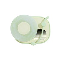 Classique Mini Rétro Disque Vinyle Conception Portable Vintage Haut-Parleur Sans Fil Carte TF Audio Simple Mini Usb Charge BT Haut-Parleur
