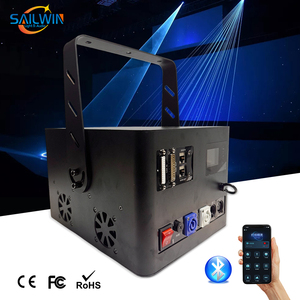 Projecteur laser 3D ILDA RGB Bluetooth APP 10W 15W pour spectacle laser, fête, discothèque, scène, animation laser couleur pleine, lumières laser <span class=keywords><strong>DJ</strong></span>, CE - Product Image 2