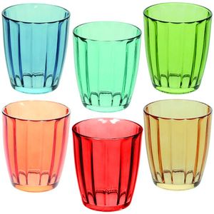 Set di 6 bicchieri in vetro multicolore Tognana da 310 cc - Product Image 1