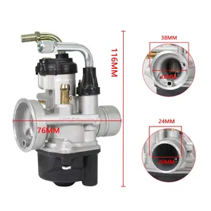 Nouveau carburateur de moto 2 temps PHVA 17 pour Booster 17.5 BGM MALOSSI DELLORTO MBK13 YAMAHA MINARELLI CON SERVIZ <span class=keywords><strong>CARBU</strong></span> MBK1 - Product Image 6