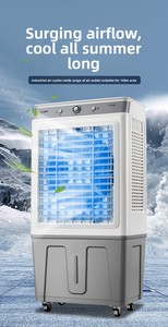 Enfriador de Aire Industrial Evaporativo <span class=keywords><strong>Portátil</strong></span> con Bomba de Agua Eléctrica, Control Remoto y 3 Velocidades para Garaje, RV y Uso en Exteriores - Product Image 2