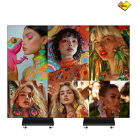 Écran publicitaire LED pliable triple Qray pour lancement de produits, expositions et événements marketing