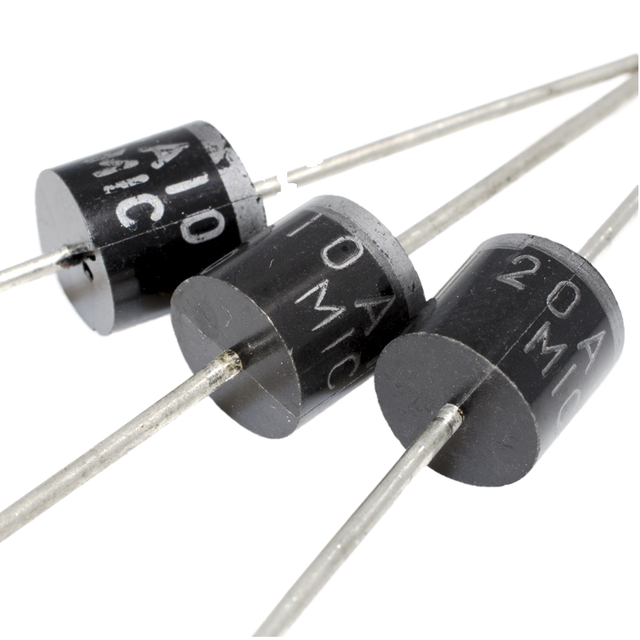 100pcs 6A10 10A10 20A10 Schottky Barrier Rectifier Diode 6A 10A 20A 1000V Anti Backflow Circuit Board R-6