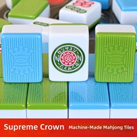 Tuiles de Mahjong robustes de 108 pièces de 55 mm, vertes et bleues, pour machine automatique à 4 ports, jeu magnétique