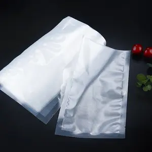 भोजन के लिए निर्माता कस्टम फूड सेवर बैग हीट सील क्लियर स्टोरेज वैक्यूम सीलर बैग