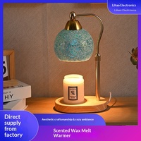 Lampe à parfum créative de style européen en verre, diffuseur de cire parfumée, bougie chauffe-parfum, veilleuse à lumière chaude et intensité réglable pour chevet