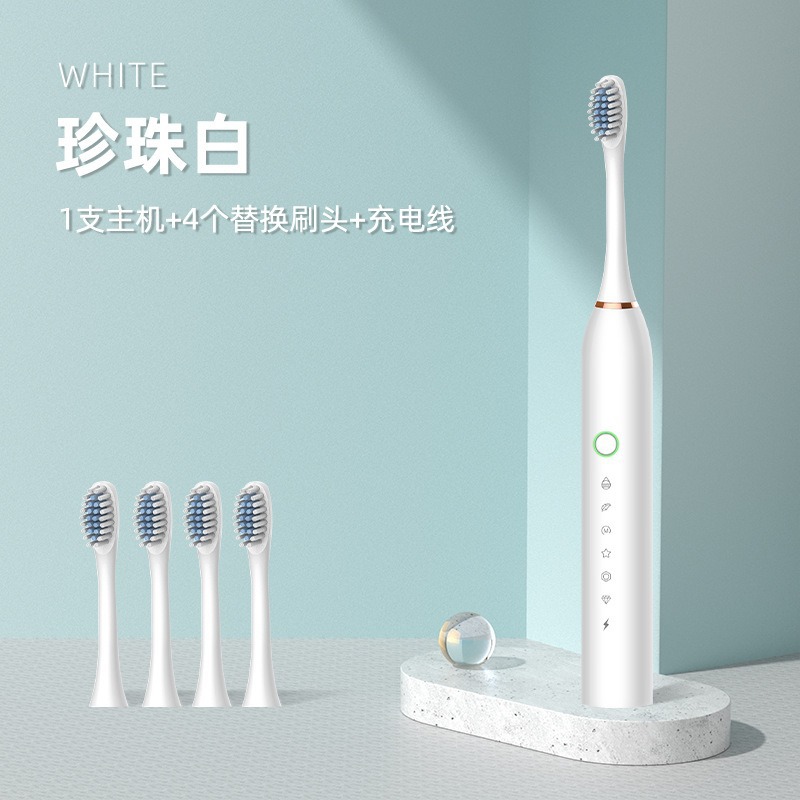 X2 blanc avec 4 têtes de brosse - neuf