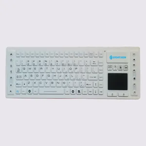 IP67 Medical Washable Keyboard Backlit Touchpad Waterproof Industrial Rubber Keyboard