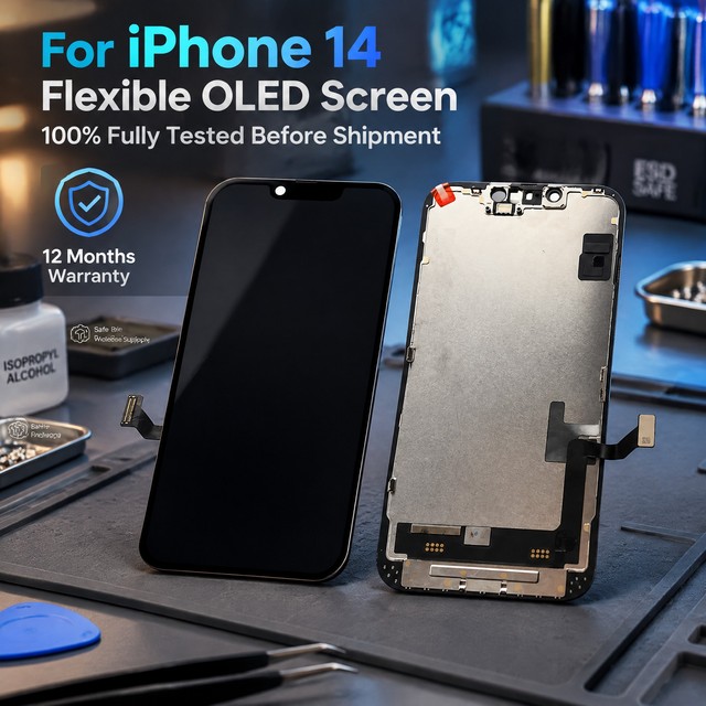 For IPhone13 13PRO 14 12 12PROMAX SOFT OLED Digital Touch Screen Display Assembly Replacement IPhone Mobile Phone