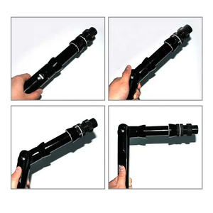 Toptan 2 #4 # alüminyum düz ve bükülmüş kolu ayarlanabilir derin deniz balıkçılık Trolling çubuk kavisli popo - Product Image 4