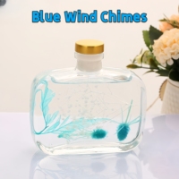 Diffuseur de parfum d'ambiance de luxe sans flamme avec bâtonnets en fleurs séchées, diffuseur d'arômes longue durée pour la décoration