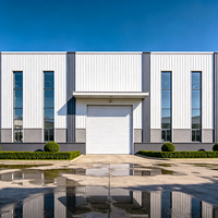 Estructura Metálica Moderna, Viga de Acero, Almacén Prefabricado, Taller Comercial, Estructuras de Acero Prefabricadas, Proyecto Llave en Mano, Más de 5 Años de Garantía