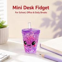 Jouet anti-stress mignon en forme de tasse de thé au lait, jouet à presser à récupération lente, mini jouet de décompression pour enfants et adultes