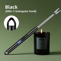 Briquet plasma rechargeable USB JL902 moderne à rotation 360 degrés avec construction métallique pour cuisine, barbecue et usage extérieur