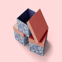 Boîte cadeau personnalisée pour bougie bordeaux, emballage de luxe en carton rigide pour bougie parfumée avec insert imprimé marbre