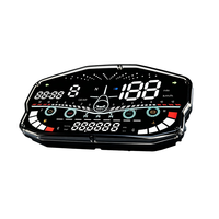 Harga Pabrik Terlaris Speedometer Digital Motor 12V Pengukur Jarak Tempuh Pengukur Bahan Bakar Cocok untuk Ducati